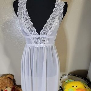 Sexy sleepwear white